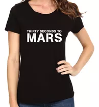 Remera Dama 30 Seconds To Mars 100% Algodon Premium