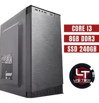 Computador Intel I3 Com 8gb De Ram Ssd 240gb Gabinete Padrão