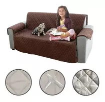 Cobertor Sillón Sofá 2 Cuerpos Reversible Protector