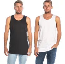 Musculosa Rusty Mens All Night Pack X 2 Negro Y Blanco