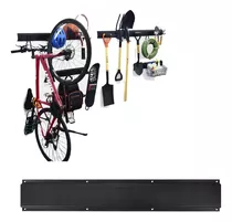 Pack 3 Gancho Para Bicicleta Cochera Jardin + Soporte Muro Color Negro