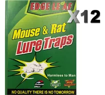 Trampa Para Ratas Ratones Pegamento Sin Veneno Adhesivas X12
