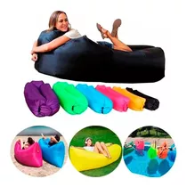 Sofá Sillón Inflable Tumbona Unicolor Banano Camping Playa