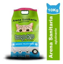 Arena Anti Bacteria C/carbón Activo Aglutinante Topk9 10kg Aroma Talco De Bebé X 10kg De Peso Neto