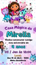 Convite Digital Aniversário Tema Infantil Festa/escola