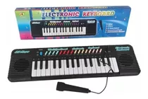 Teclado Eletrônico Infantil C/ Microfone Brinquedo Piano