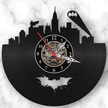 Relógio Parede Do Batman Disco De Vinil Heroi Decoração Dc