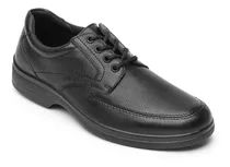 Zapato Derby Plain Toe Flexi Marcel 91607 De Piel Negro Diseño Liso 26 Mx Para Adultos - Hombre