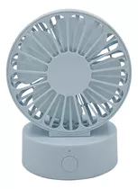 Mini Ventilador De Mesa Portátil Recarregável Tx-196 Azul