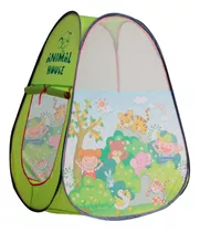 Barraca Infantil Tenda Cabana Animais Selva Menino Verde