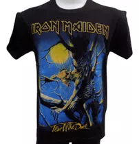 Remera De Iron Maiden Fear Of The Dark Rockería Que Sea Rock