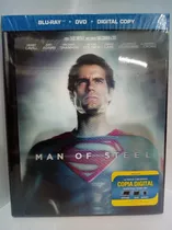 Man Of Steel Hombre De Acero Pelicula Bluray + Dvd +dc Book