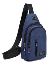 Mochila Masculina Transversal Bolsa Ombro Shoulder Pochete