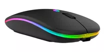 Mouse Sem Fio Recarregável Wireles Optico Led Rgb Ergonômico