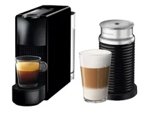 Cafetera Nespresso Essenza Mini C Aeroccino3 Color Negro