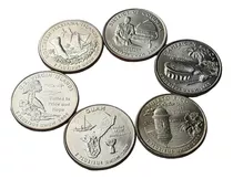 2009 6 Monedas Quarters Usa Cuartos Dólar Estado Territorios