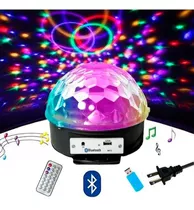 Globo De Luz Led Giratorio Festa Balada Mp3 Usb Bluetooth Dj 110v/220v