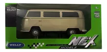 Auto De Coleccion Kombi Crema Welly 1:34