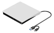 Grabador Quemador Externo Cd Lector Dvd Slim Con Usb Type C