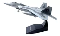 1/100 Scale Diecast Metal Fundido F-22 Avião Brinquedos
