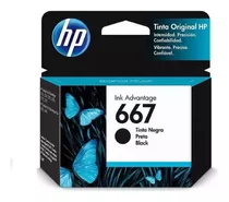 Cartucho Hp 667 Negro  Original