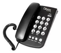 Teléfono De Línea Fijo Pared Mesa Con Cable Negro Dinax