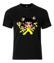 Remera Estampada Varios Diseños Bruce Lee Manga