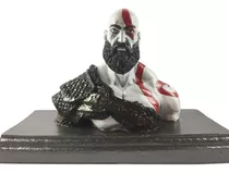 Boneco Action Figure Busto Kratos God Of War 4 Em Resina