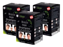 30 Tintes Shampoo Negro (3 Cajas) Sin Amoniaco-natural 