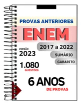 Caderno Enem 2023 Apostila De Provas Anteriores Questões De 2017 A 2022 C/ Gabaritos