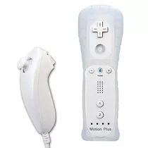 Jahyshow Mando A Distancia Blanco Y Nunchuck Para Nintendo W