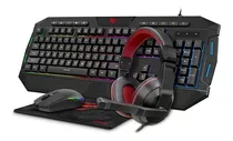 Combo 4 En 1 Gaming Mouse Teclado Audifonos Con Microfono