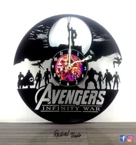 Reloj De Vinilo Avengers 3 Marvel Comics Regalos Decoracion 