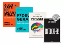 Kit Mindset + Enfodere-se + Fudeu Geral + Sutil Arte De Liga