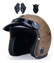 Casco Abierto 3/4 For Motocicleta For Hombre Y Mujer,