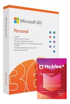 Microsoft 365 Personal + Mcafee Premium Individual Fisico