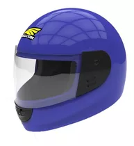 Casco Integral H5 Kids Stickers Halcon Azul/rosa Masxmoto 