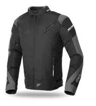 Chaqueta Para Moto Seventy Sd-jr69 Invierno Negra/gris