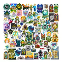 75 Stickers Zelda Calcos Vinilo Impermeables Surtidos Opp 