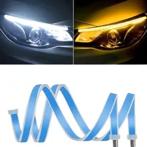 2 Tiras Led Drl 30cm 12v Posicion Blanco Giro Ambar Intermi