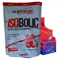 Kit Whey Protein Isobolic 900g + 10un Carbo Gel Max Range