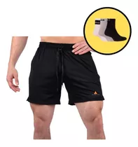 Combo Oferta! Short Lycra Bolsillos Hombre + Medias -6 Cuo