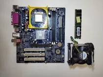 Kit Placa-mãe 8vm533m-rz + Intel P4 2.8ghz+ 1gb Ddr + Cooler