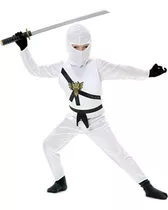 Traje Ninja Charadas Avenger Serie Ii Del Hijo, Blanco, Pequ