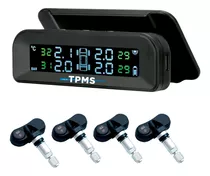 Tpms Sensor De Presión Y Temp. Autos Y Camionetas P/4 Ruedas Color Negro