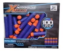 100 Dardos Bala De Repuesto 7.2cm Para Nerf Pistola Juguete