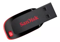 Pendrive Sandisk Cruzer Blade 64gb 2.0 Cor Preto/vermelho