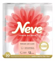 Papel Higiênico Neve Folha Dupla 20m Pacote C/ 12 Rolos