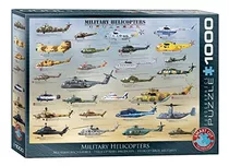  Quebra-cabeça De Helicópteros Militares Eurographics (1000 