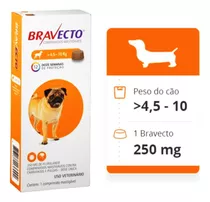 Antipulga Carrapato Bravecto Cães De 4,5 A 10 Kg Original